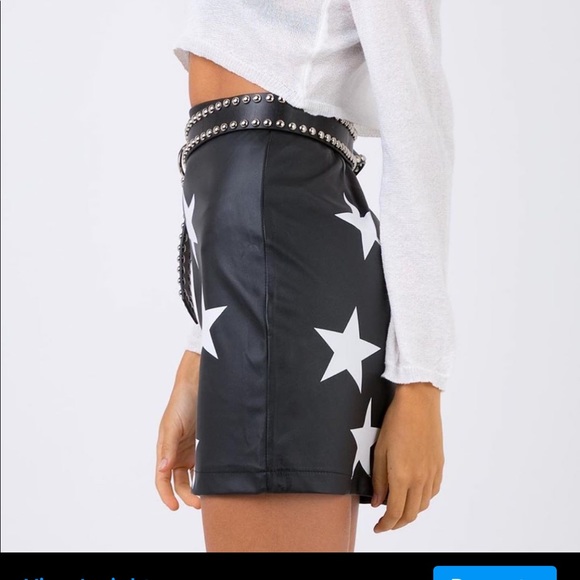 Princess Polly STARBOY MINI SKIRT BLACK size US 2 - Picture 4 of 10